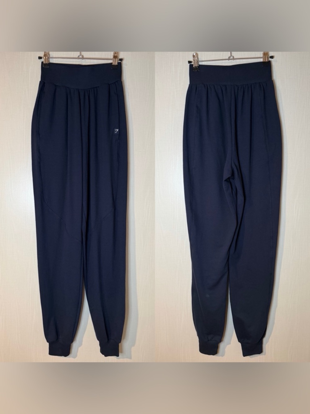 Gymshark Navy Pullon‎ Stretch Knit Jogger Sweatpants XS